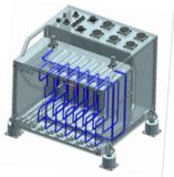 射频穿通液冷机箱